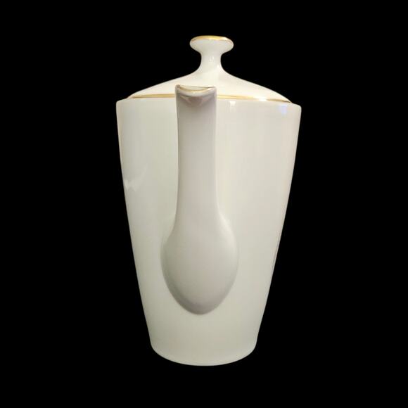 Edelstein Bavaria Mid Century Modern Coffee Pot Gold Trim Pastel Atomic Design - Picture 2 of 7